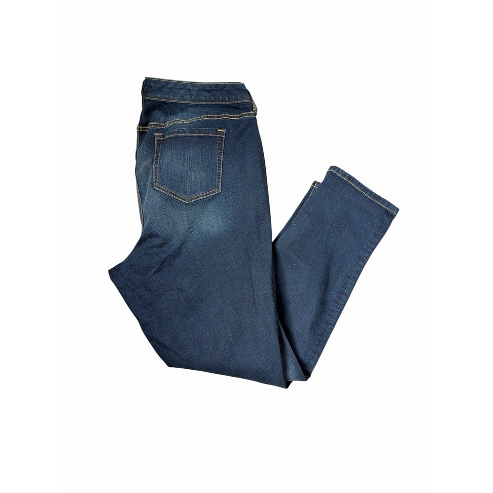 Torrid Boyfriend Blue Plus Size 20R Straight Leg Dark Wash Cotton Blend Jeans